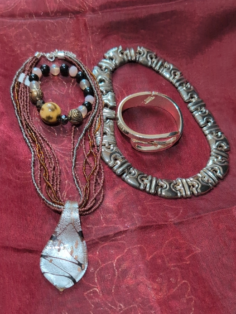 2 necklaces and 2 bracelets